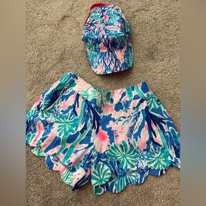 Lilly Pulitzer shorts & hat